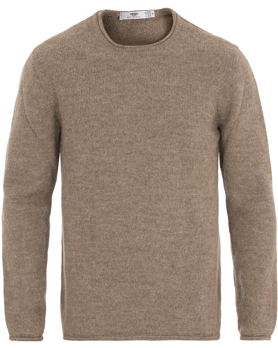 Herren | Pullover | Inis Meáin | Baby Alpaca Sweater Light Brown