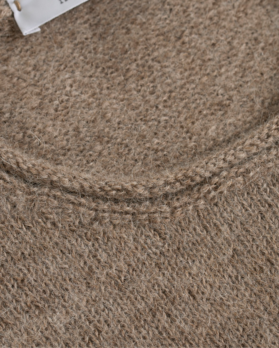 Herren | Pullover | Inis Meáin | Baby Alpaca Sweater Light Brown
