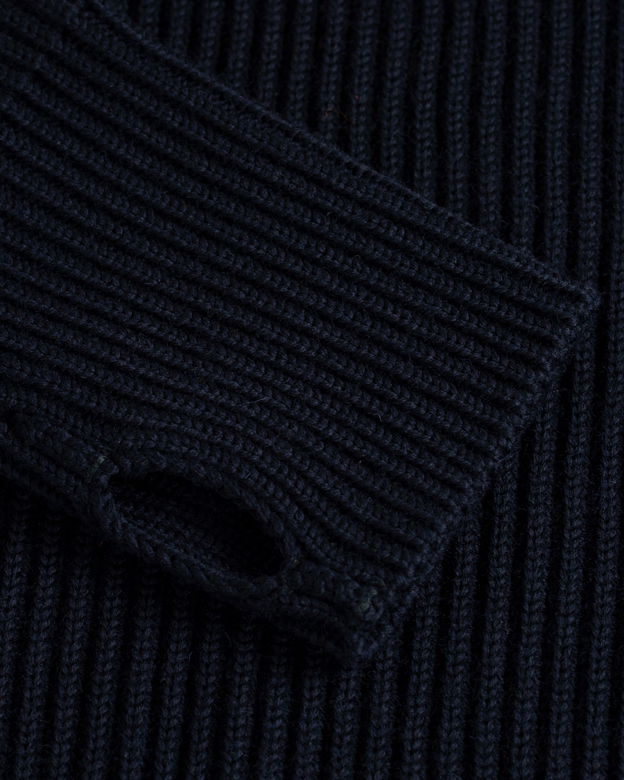 Herren | Pullover | Andersen-Andersen | Navy Half Zip Pockets Sweater Navy Blue