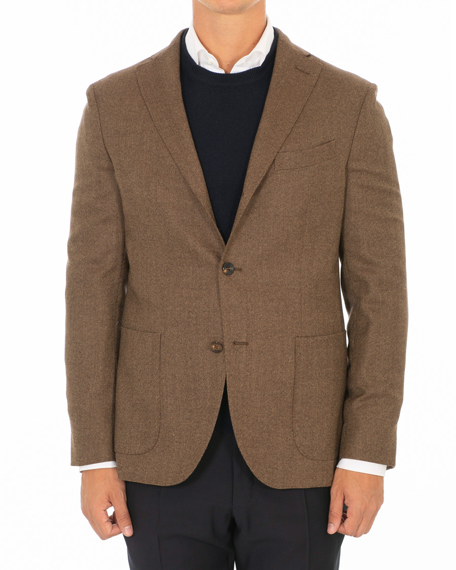 Herren | Sakkos | Boglioli | K Jacket Wool Hopsack Blazer Brown