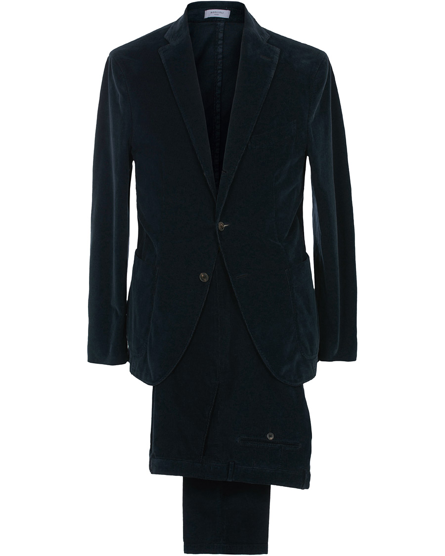 Herren | Anzüge | Boglioli | K Jacket Patch Pocket Corduroy Suit Navy