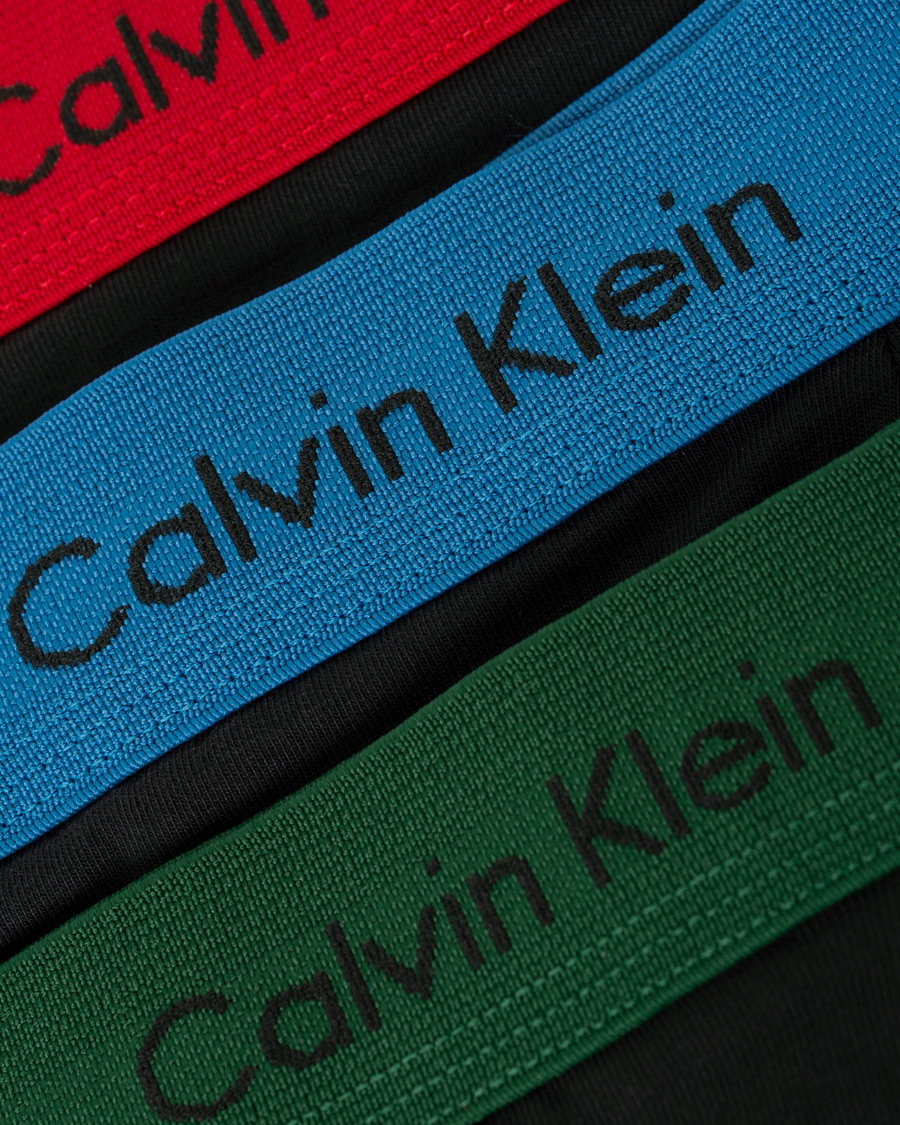 Herren | Unterwäsche | Calvin Klein | Cotton Stretch 3-Pack Low Rise Trunk Red/Green/Blue