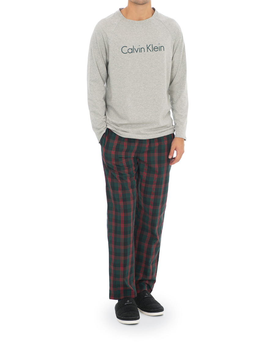 Herren | Schlafanzüge & Bademäntel | Calvin Klein | Pyjama Set Grey/Checked
