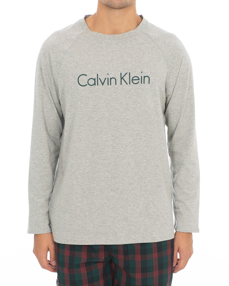 Herren | Schlafanzüge & Bademäntel | Calvin Klein | Pyjama Set Grey/Checked