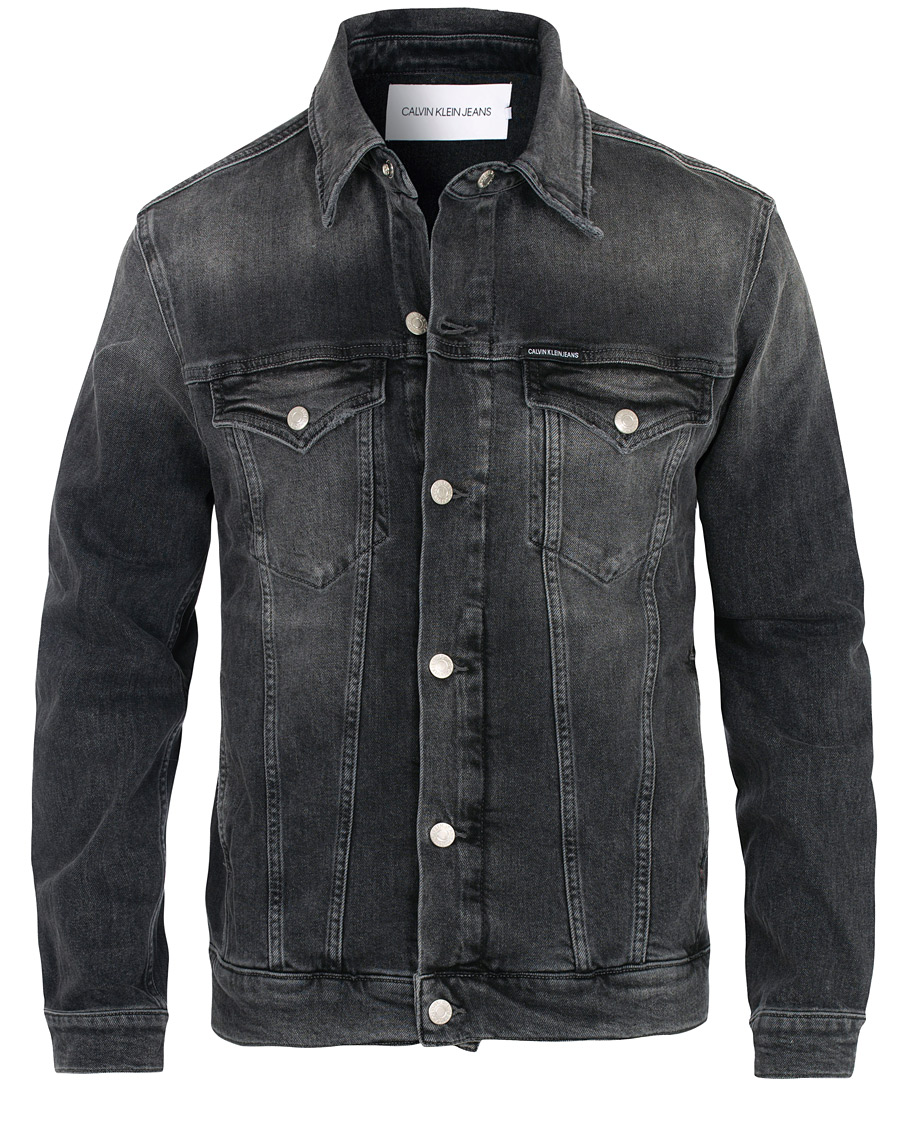 Herren | Jacken | Calvin Klein Jeans | Foundation Denim Jacket Washed Black