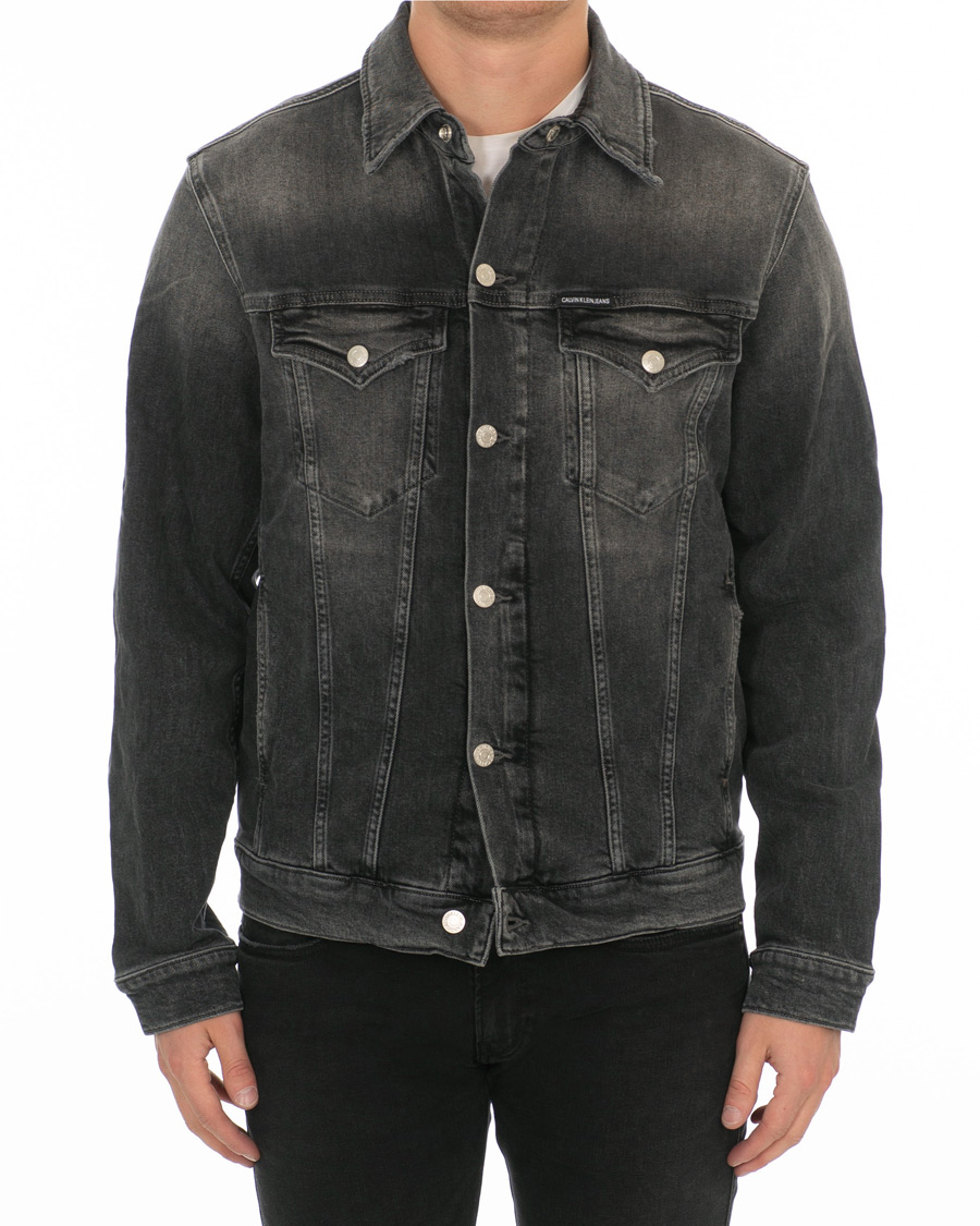 Herren | Jacken | Calvin Klein Jeans | Foundation Denim Jacket Washed Black