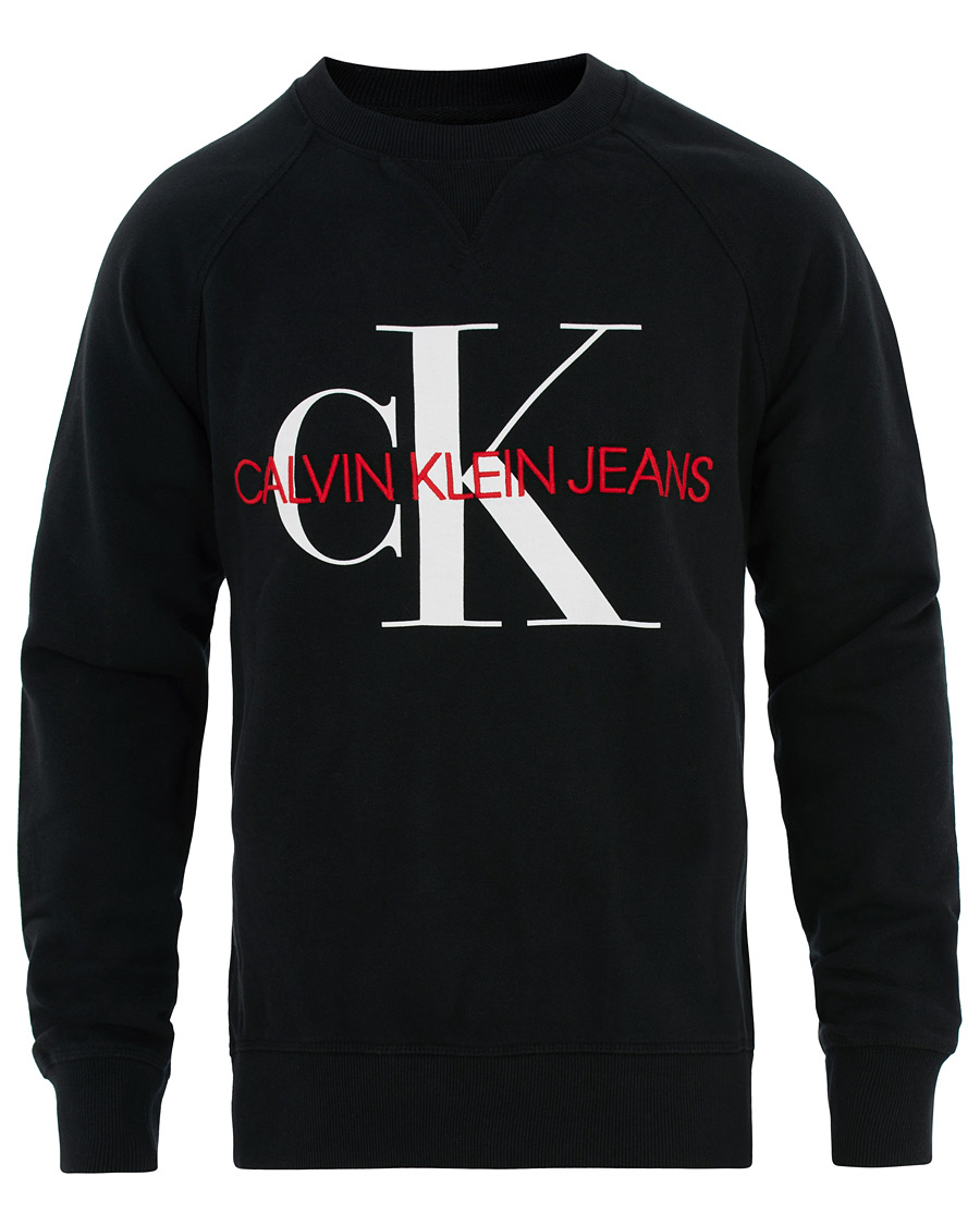 Herren | Pullover | Calvin Klein Jeans | Washed Monogram Sweatshirt Black