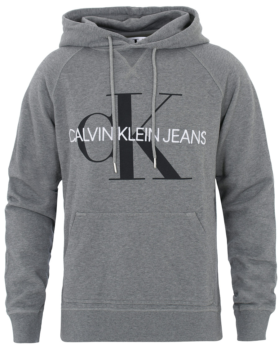 Herren | Pullover | Calvin Klein Jeans | Washed Monogram Hoodie Grey