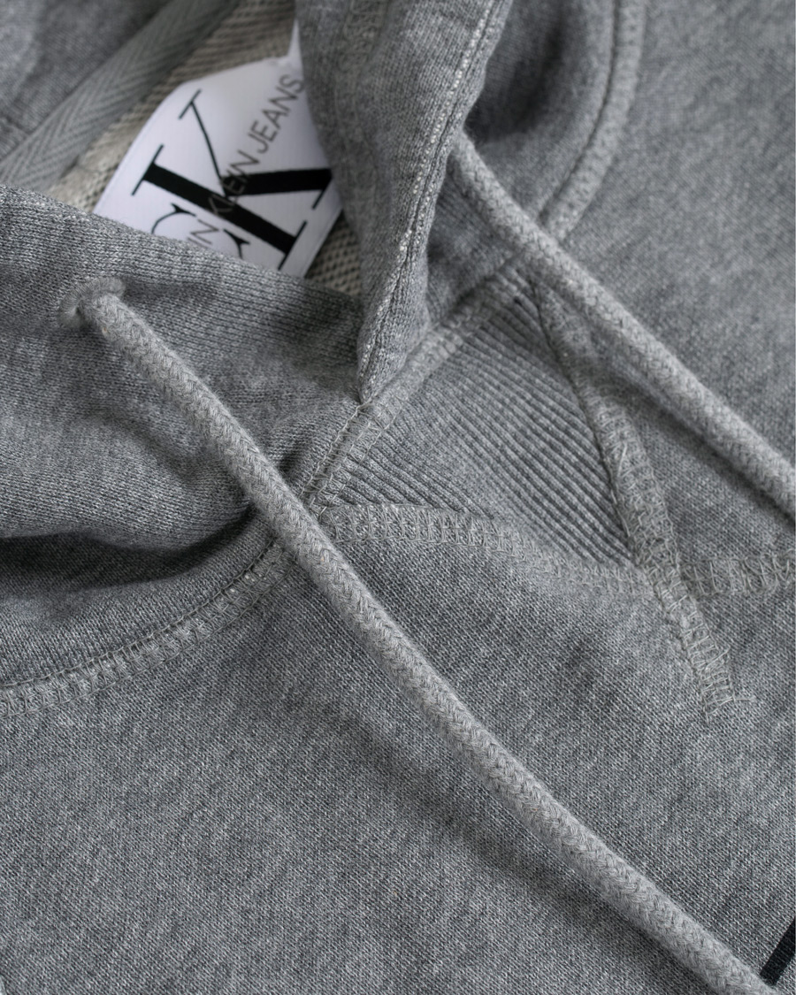Herren | Pullover | Calvin Klein Jeans | Washed Monogram Hoodie Grey