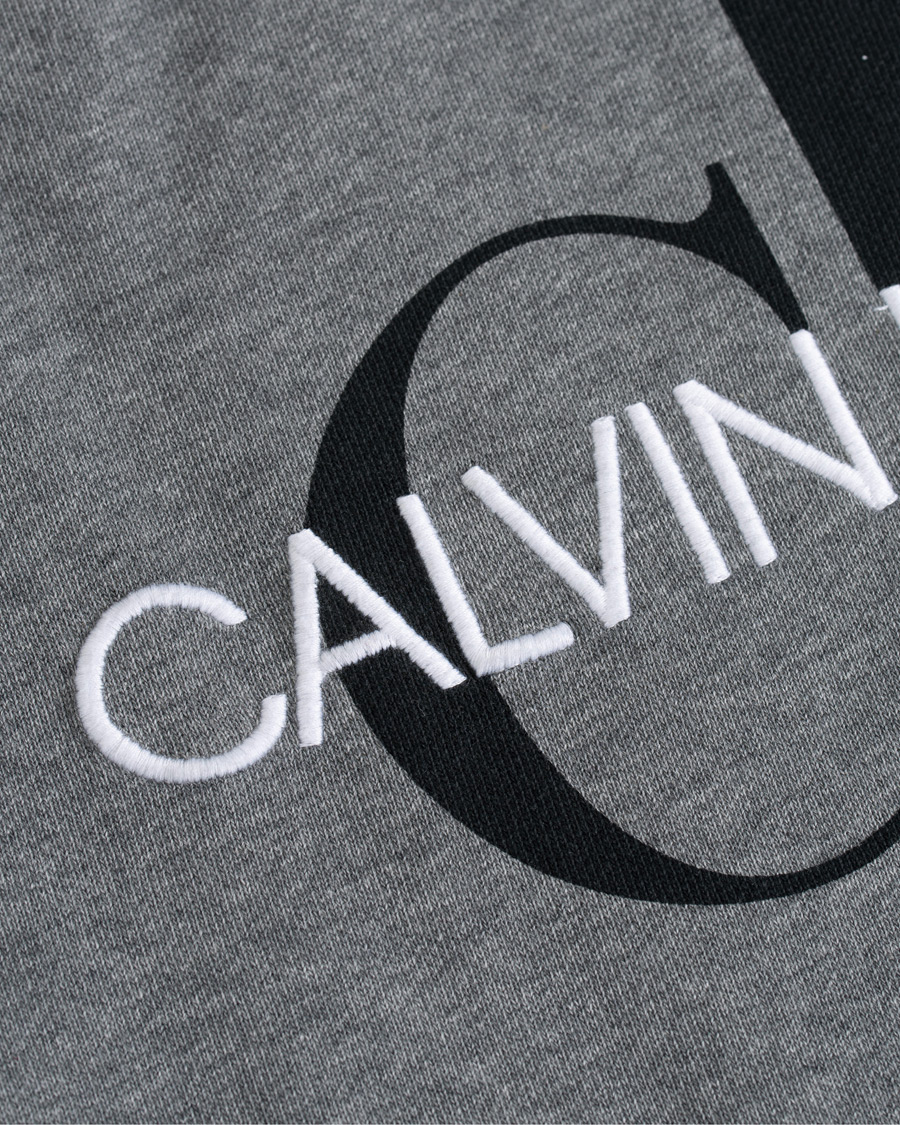 Herren | Pullover | Calvin Klein Jeans | Washed Monogram Hoodie Grey