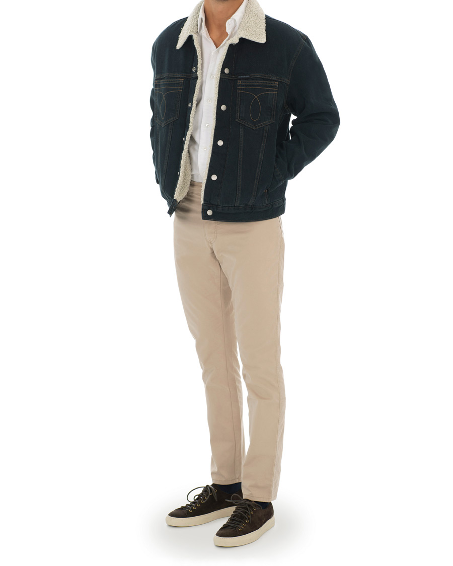 Herren | Jacken | Calvin Klein Jeans | Iconic Omega Sherpa Denim Jacket Black