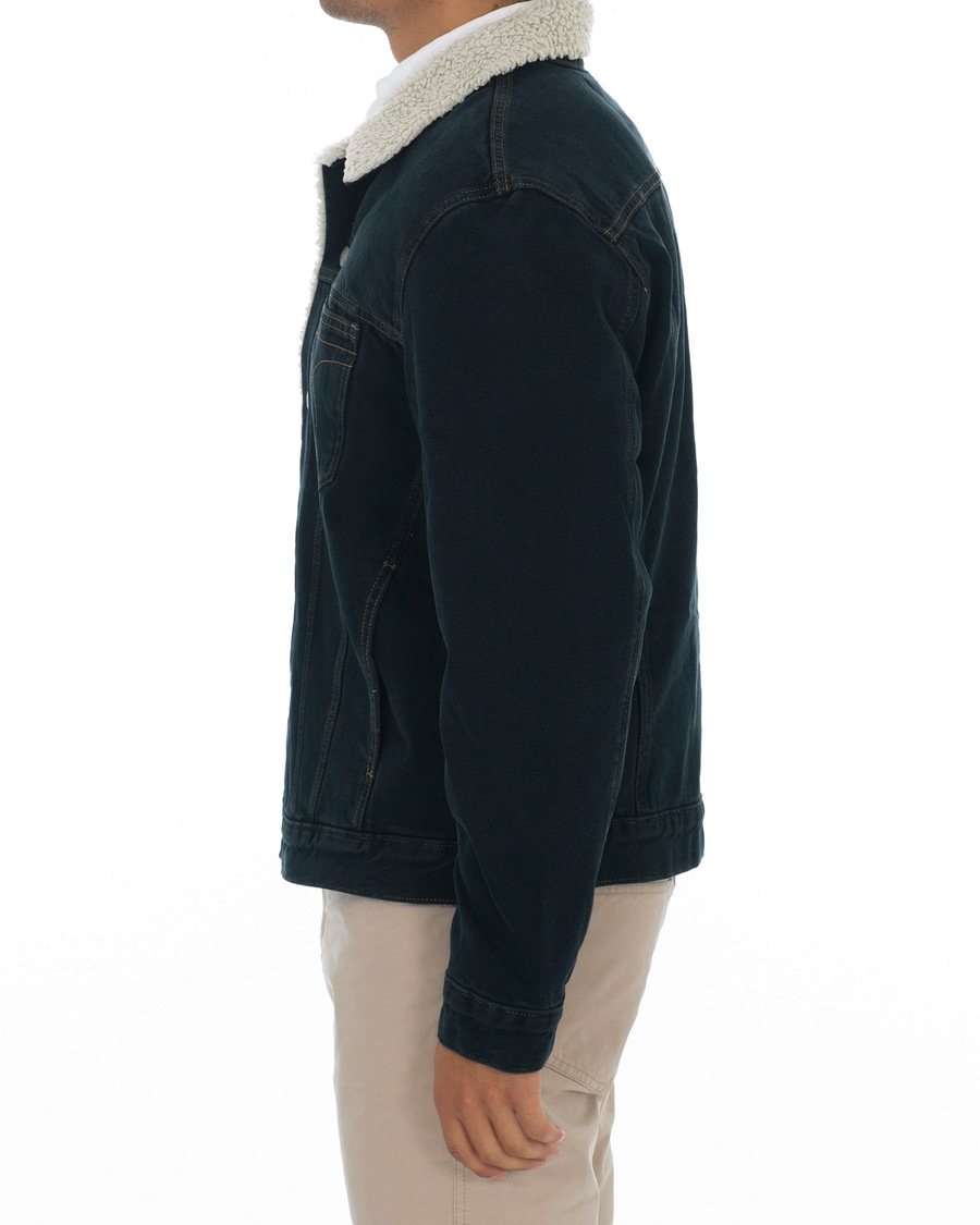 Herren | Jacken | Calvin Klein Jeans | Iconic Omega Sherpa Denim Jacket Black