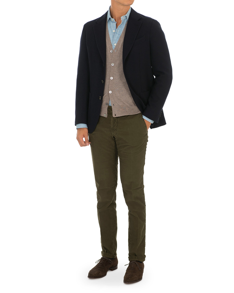 Herren | Sakkos | Caruso | Butterfly Textured Wool Blazer Navy