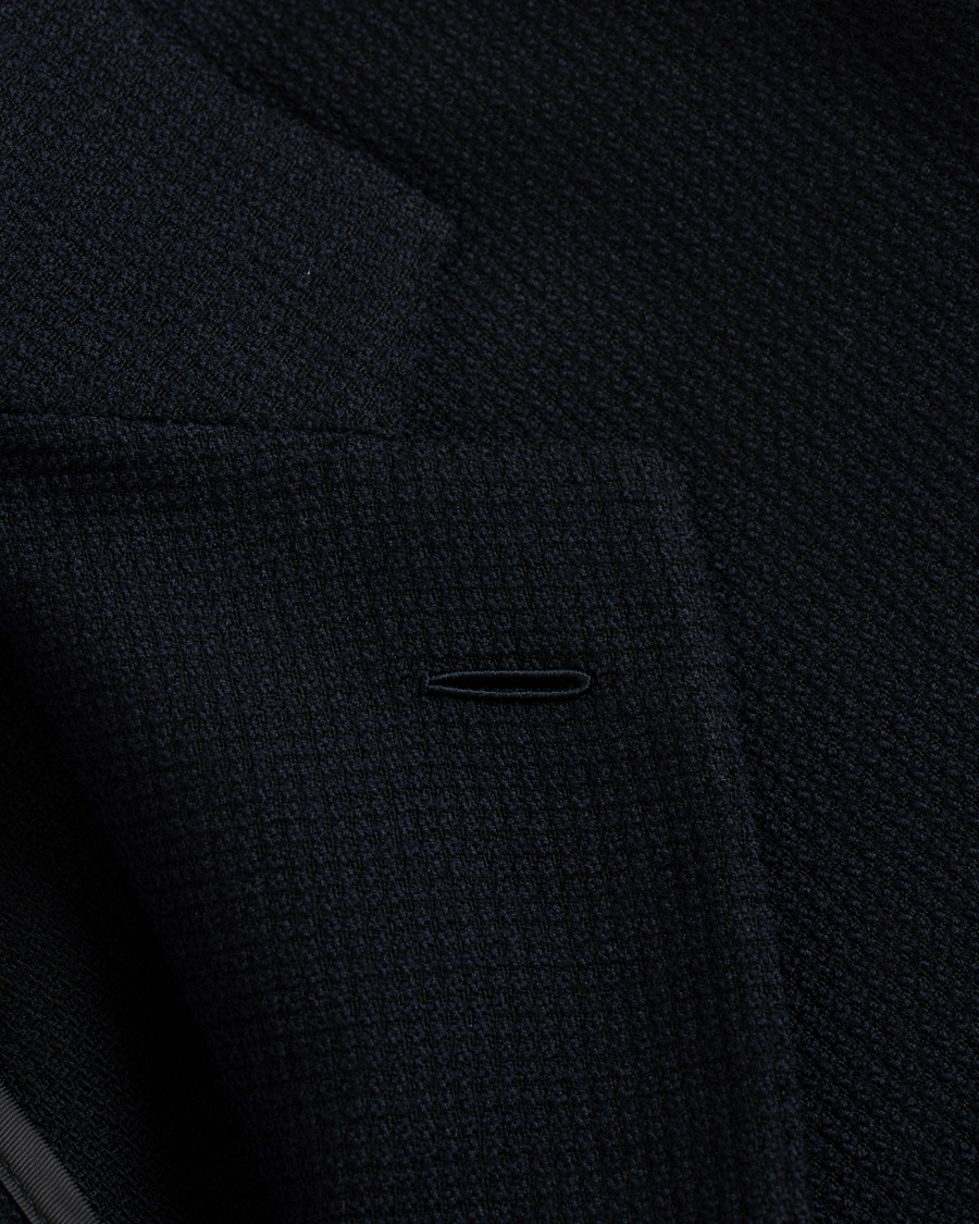 Herren | Sakkos | Caruso | Butterfly Textured Wool Blazer Navy
