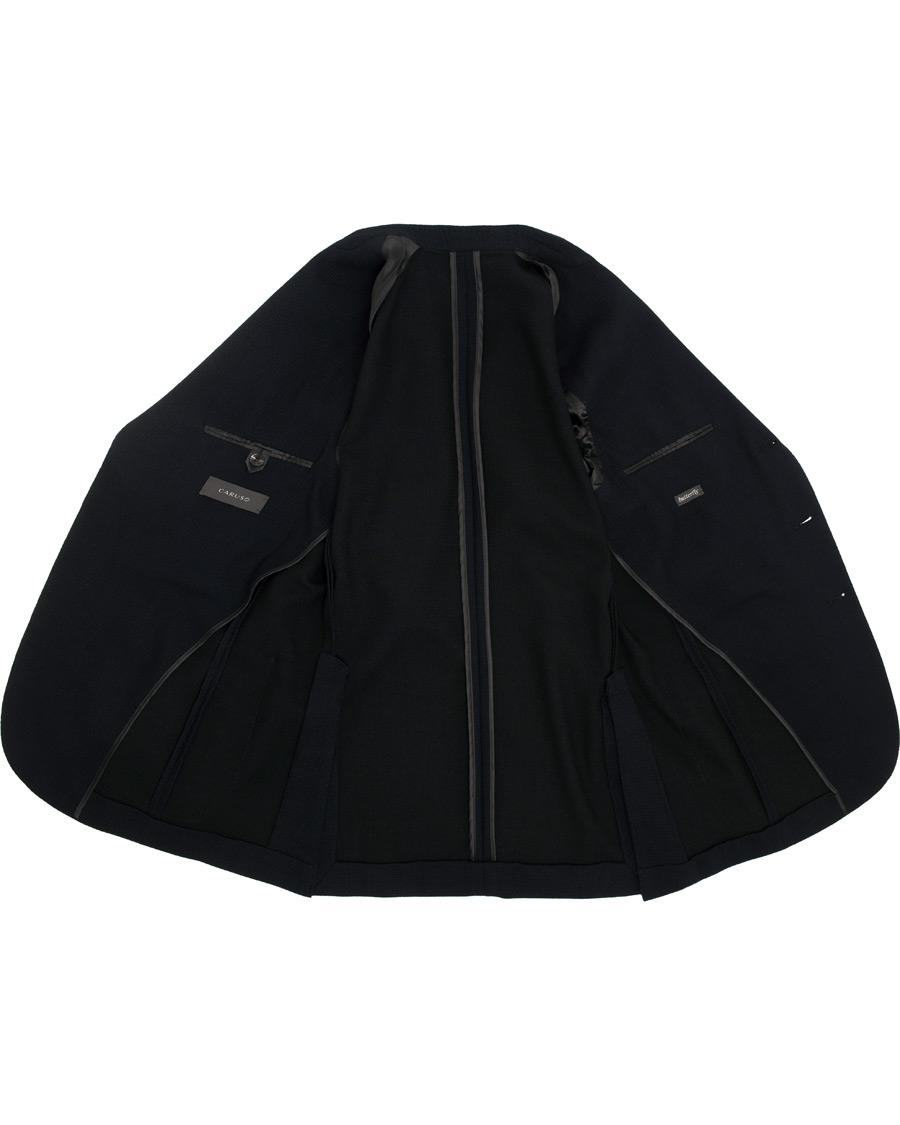 Herren | Sakkos | Caruso | Butterfly Textured Wool Blazer Navy