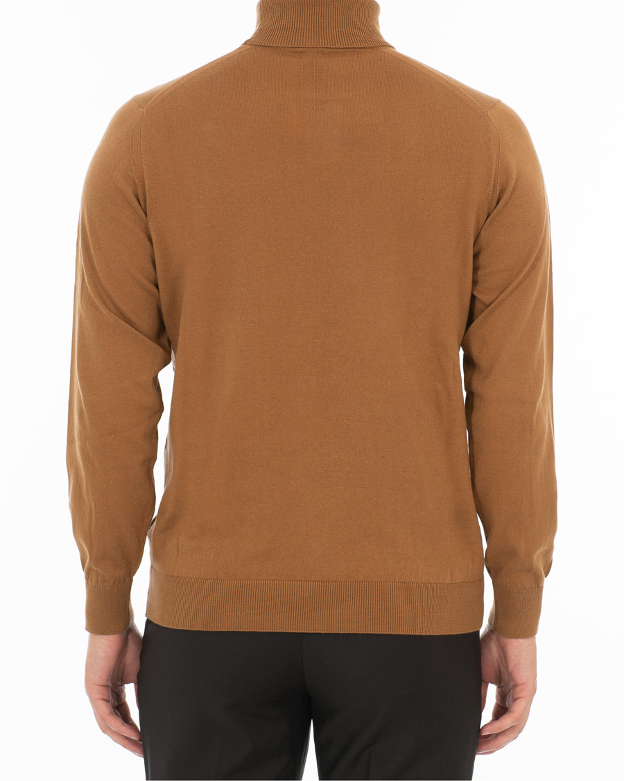 Herren | Pullover | Caruso | Cotton/Cashmere Turtleneck Sweater Camel
