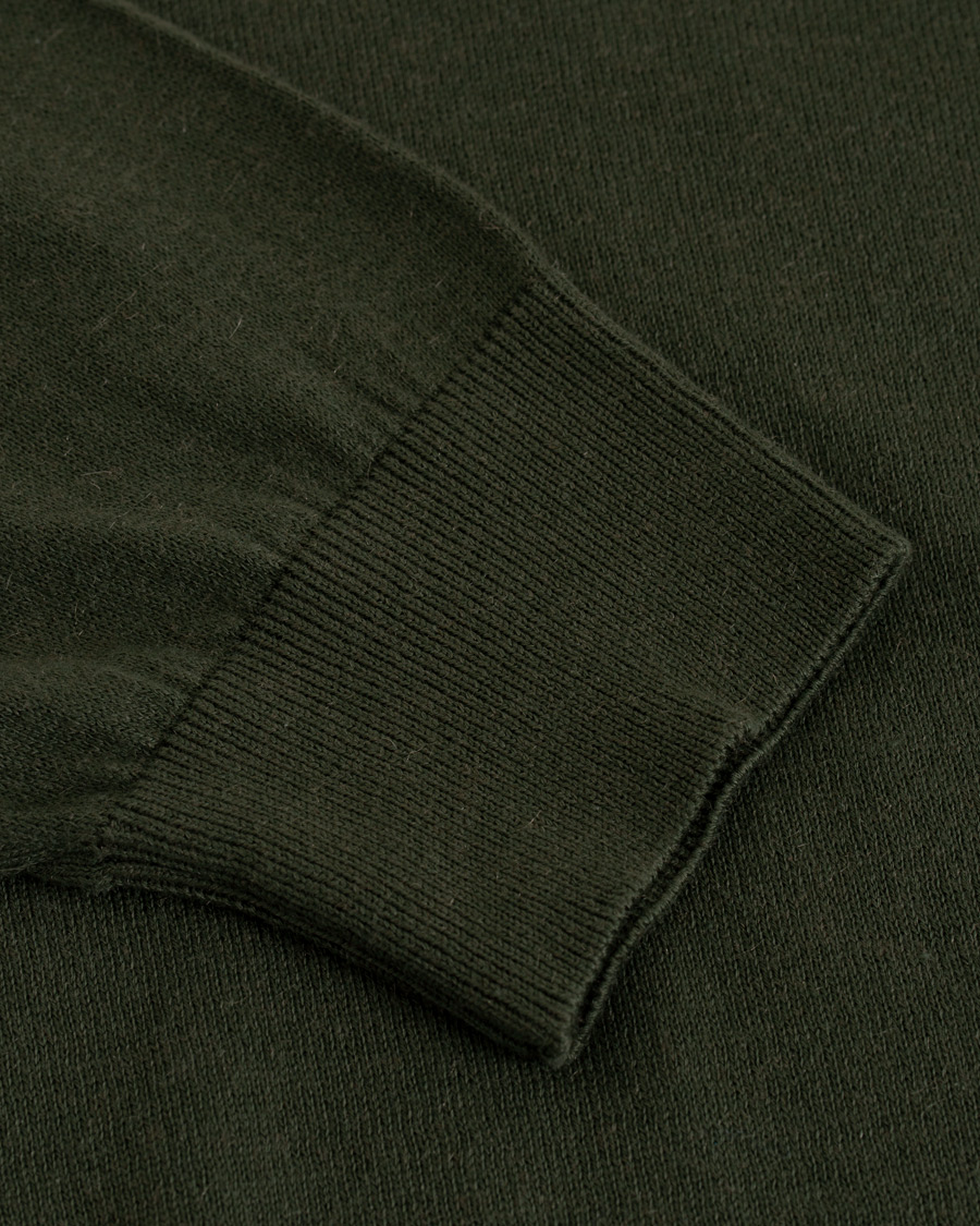 Herren | Pullover | Caruso | Cotton/Cashmere Turtleneck Sweater Dark Green