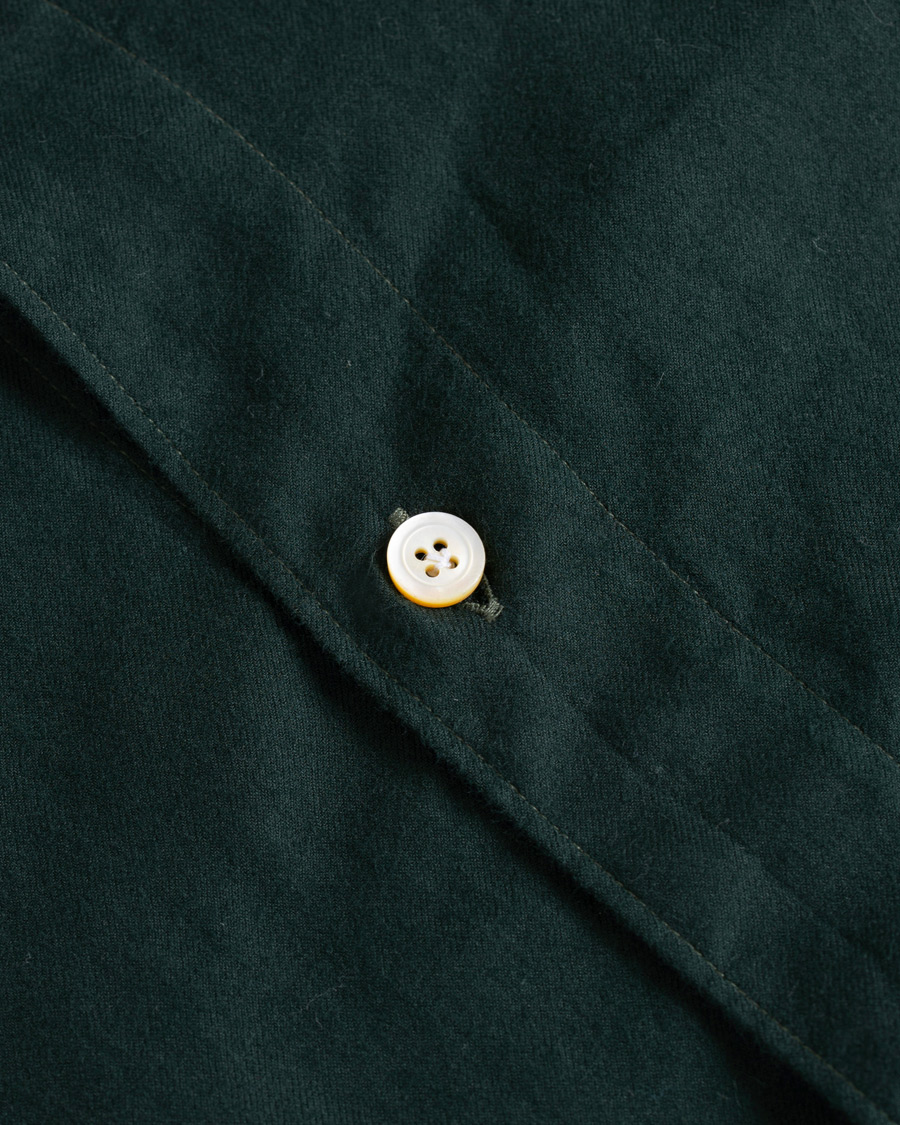 Herren | Hemden | Finamore Napoli | Tokyo Slim Fit Flannel Shirt Forest
