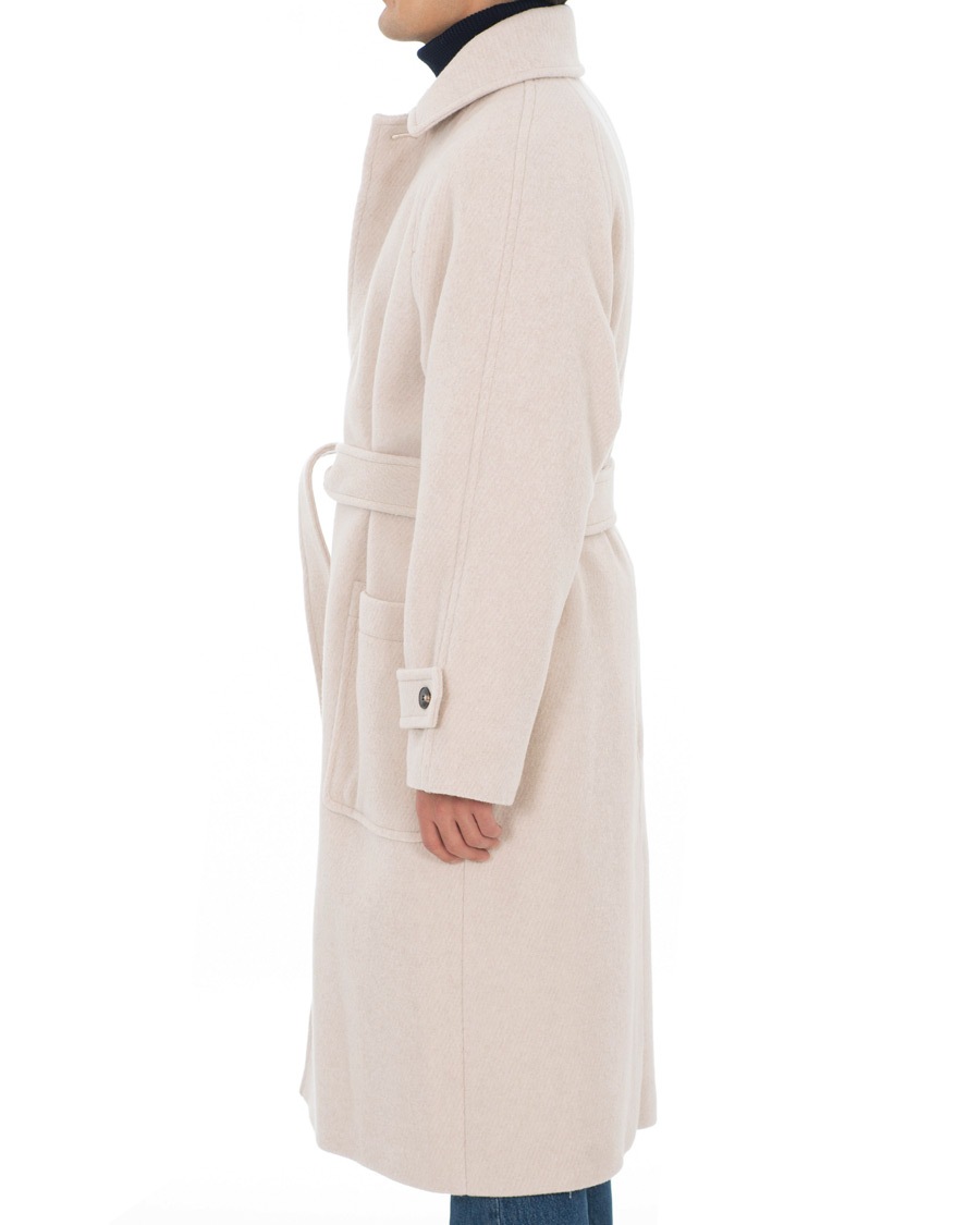 Herren | Jacken | AMI | Brushed Wool Robe Coat Beige