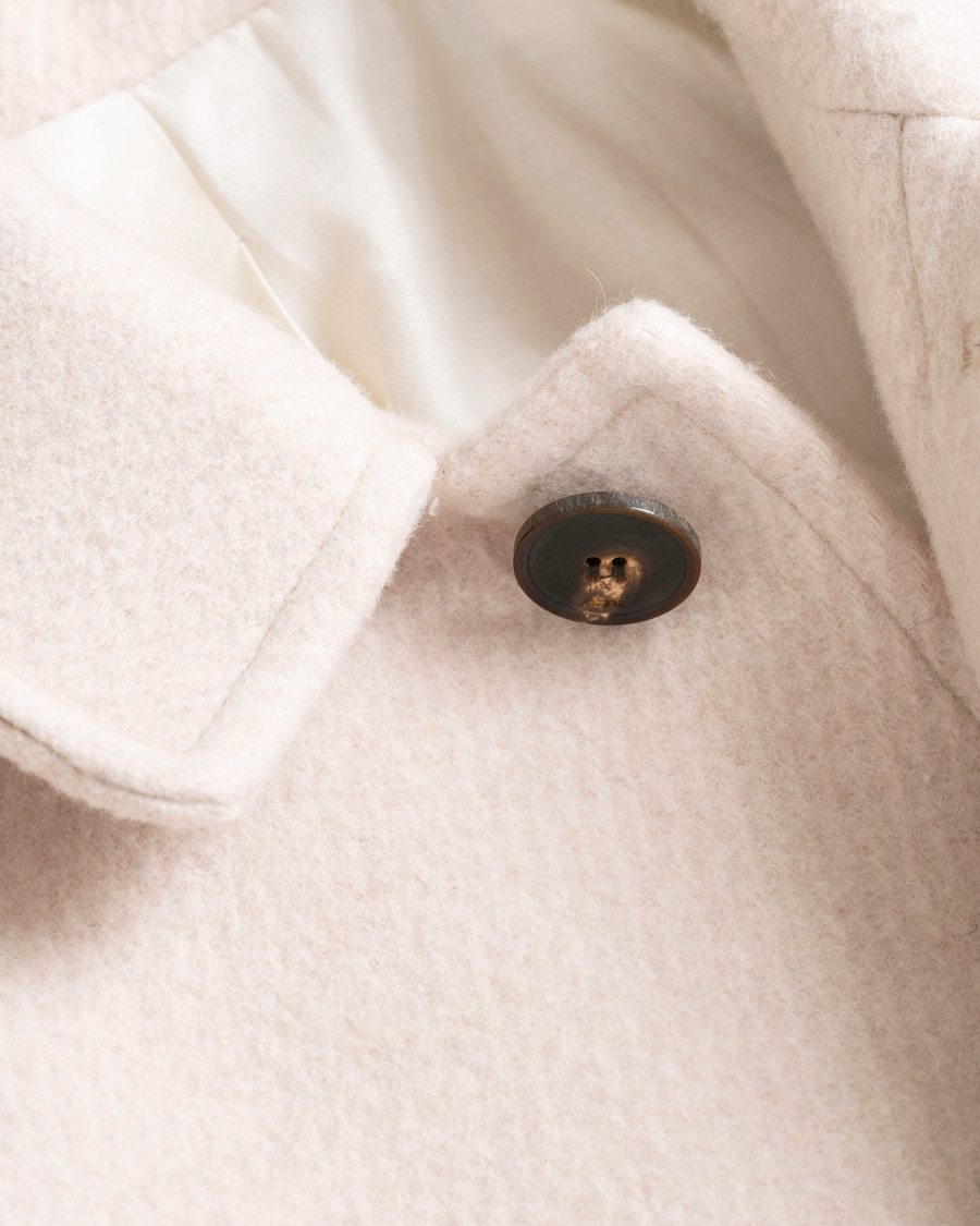 Herren | Jacken | AMI | Brushed Wool Robe Coat Beige