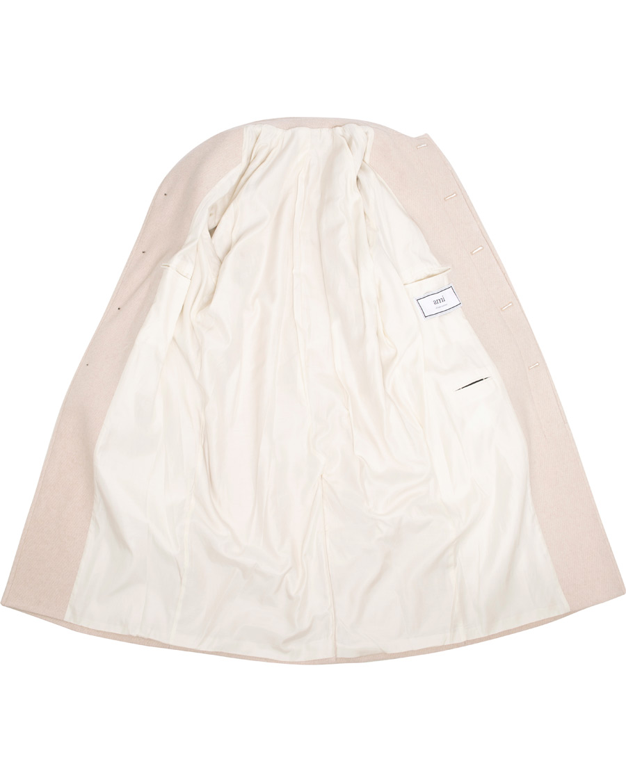 Herren | Jacken | AMI | Brushed Wool Robe Coat Beige