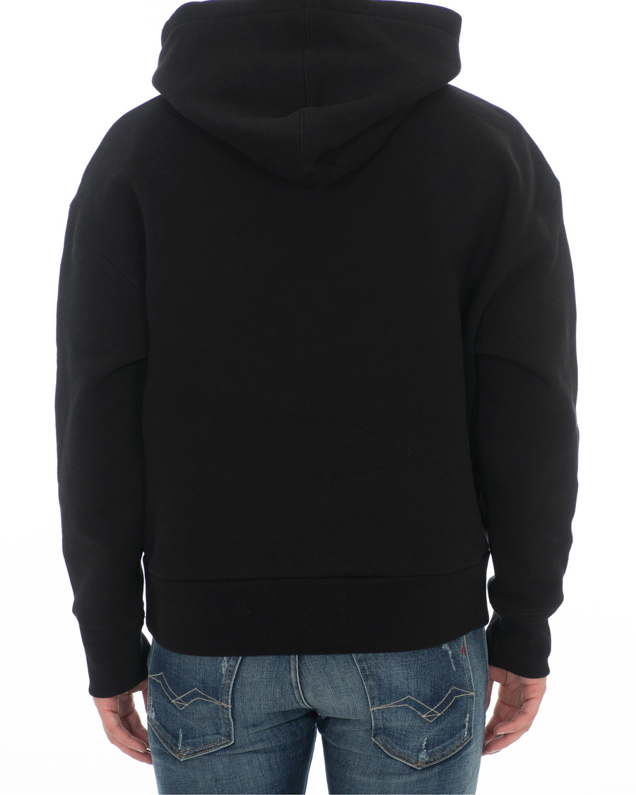 Herren | Pullover | AMI | Large Heart Logo Hoodie Black