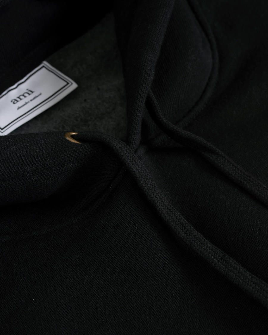 Herren | Pullover | AMI | Large Heart Logo Hoodie Black