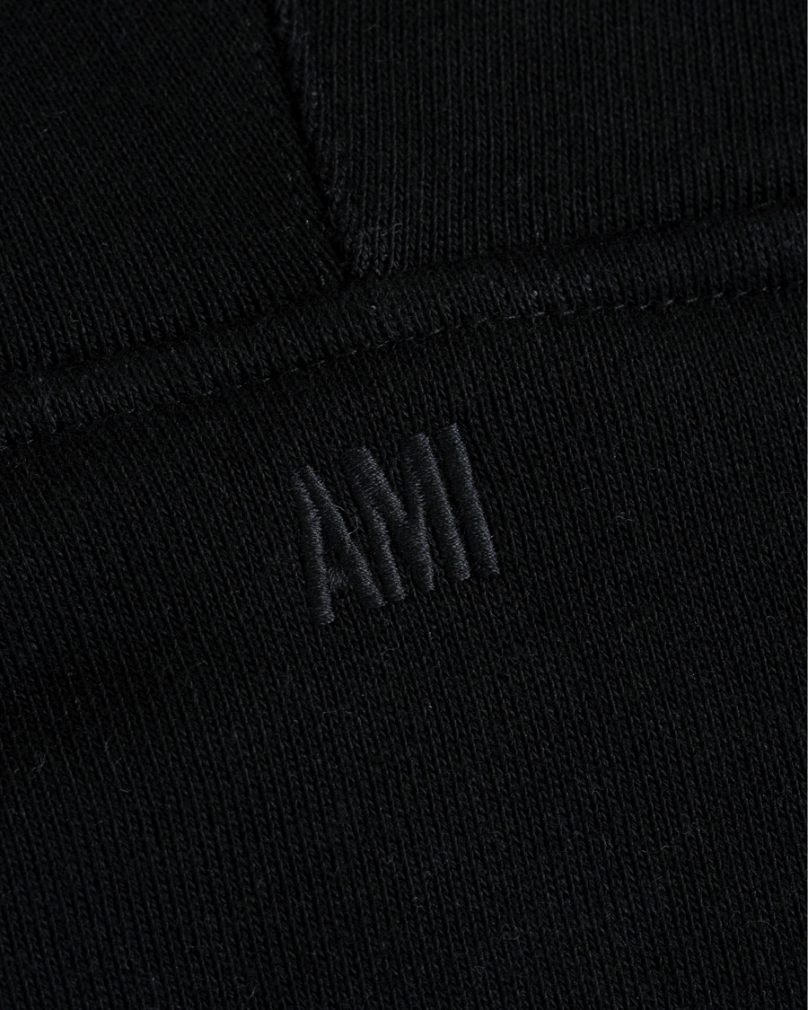 Herren | Pullover | AMI | Large Heart Logo Hoodie Black
