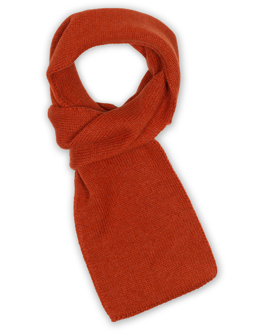 Herren | Piacenza Cashmere Short Loop Cashmere Sarf Orange | Piacenza Cashmere | Short Loop Cashmere Sarf Orange
