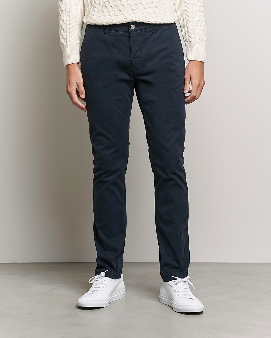 Herren | NN07 | NN07 | Marco Slim Fit Stretch Chinos Navy Blue