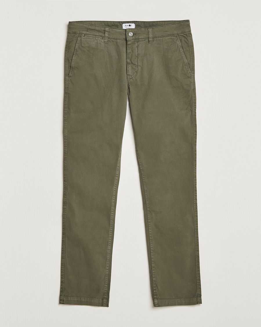 Herren | Hosen | NN07 | Marco Slim Fit Stretch Chinos Army Green