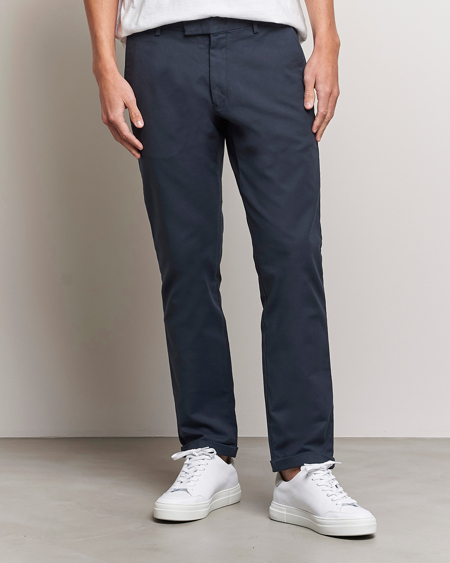 Herren | Stoffhosen | NN07 | Scott Regular Fit Stretch Trousers Navy Blue