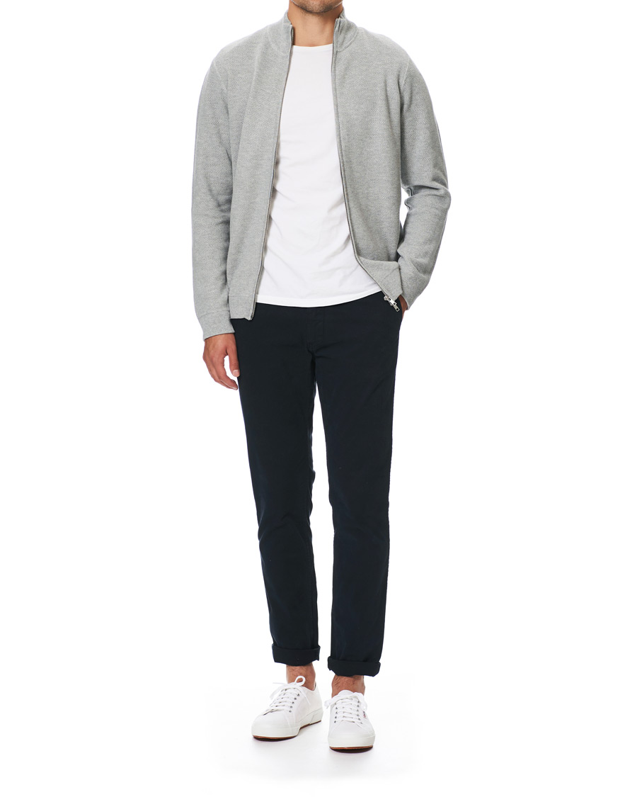 Herren | Pullover | NN07 | Patrick Full Zip Medium Grey Melange