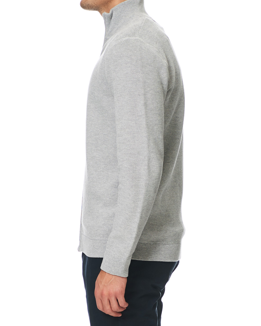 Herren | Pullover | NN07 | Patrick Full Zip Medium Grey Melange