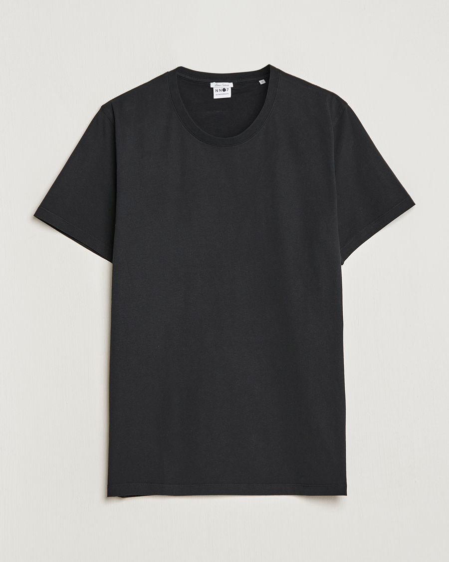 Herren | T-Shirts | NN07 | Pima Crew Neck Tee Black