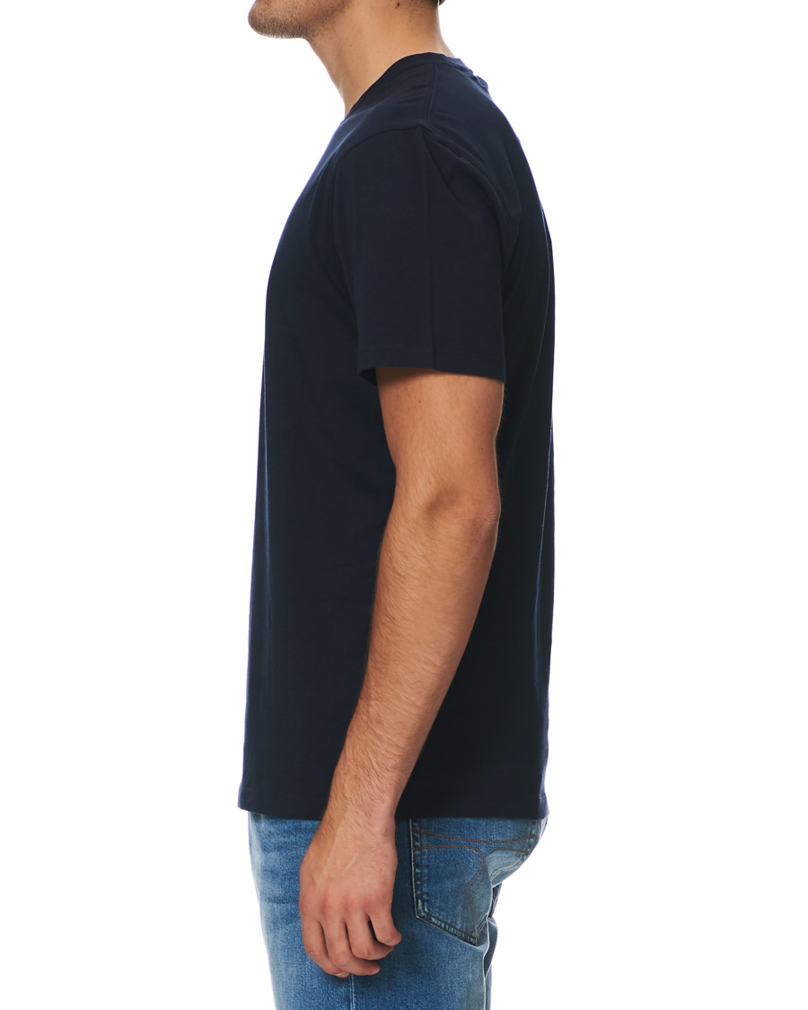 Herren | T-Shirts | NN07 | Ethan Printed Crew Neck Tee Navy Blue