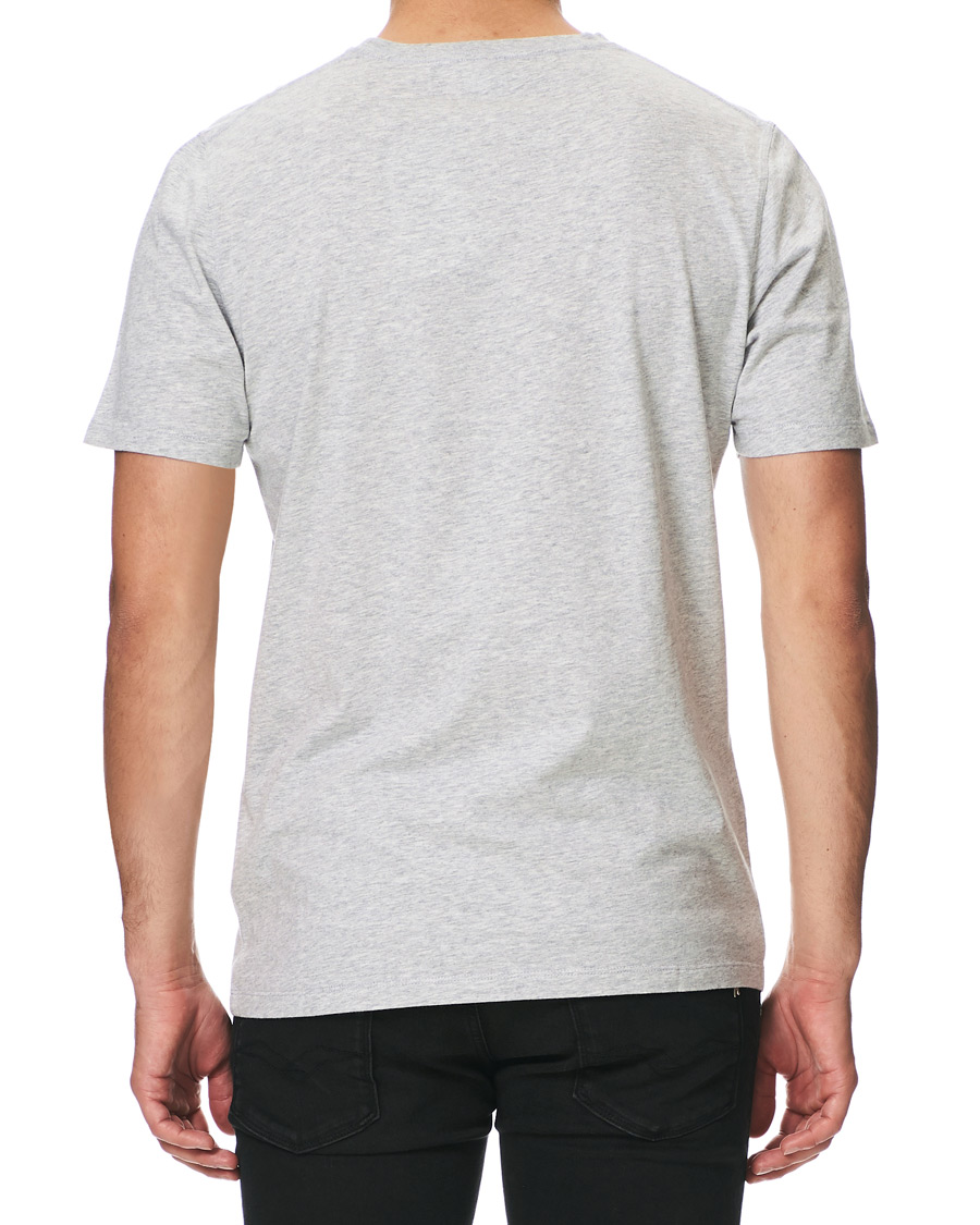 Herren | T-Shirts | NN07 | Ethan Printed Crew Neck Tee Light Grey Melange