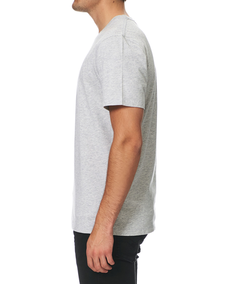 Herren | T-Shirts | NN07 | Ethan Printed Crew Neck Tee Light Grey Melange