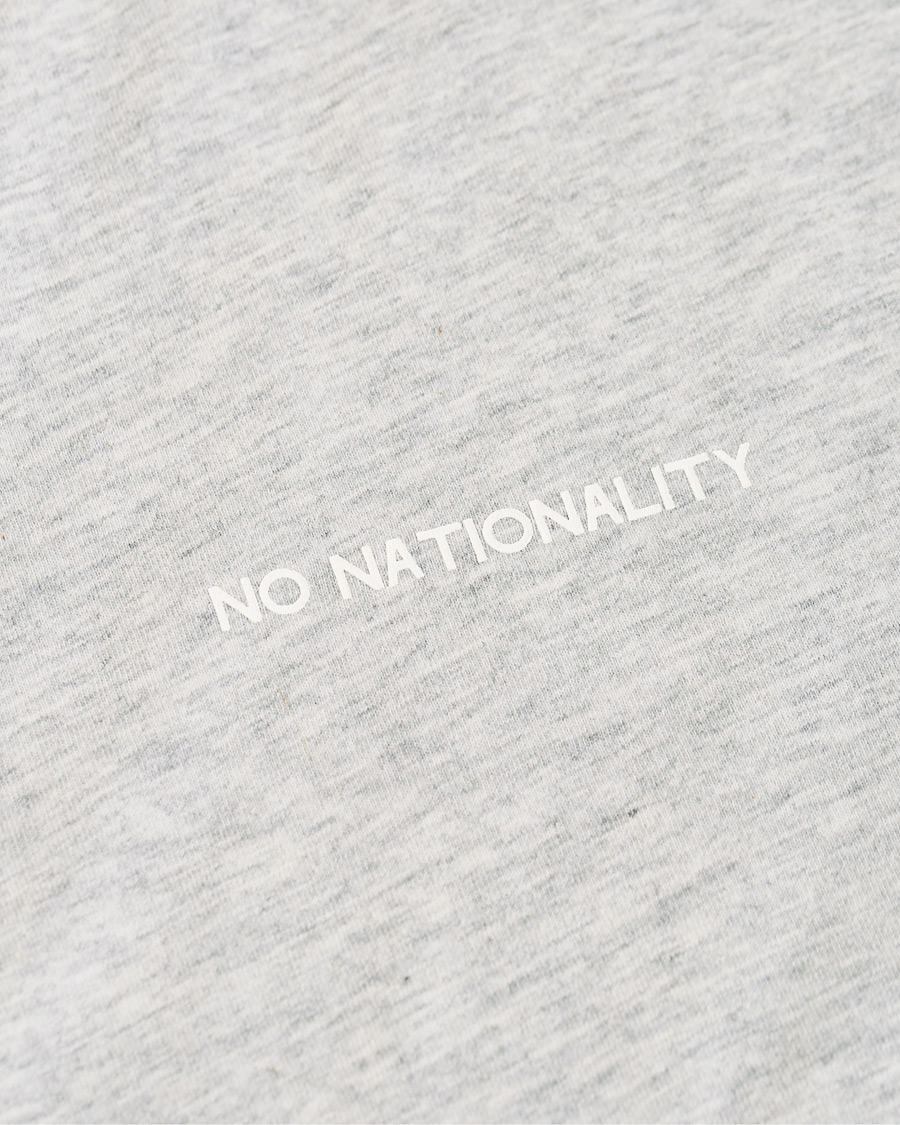 Herren | T-Shirts | NN07 | Ethan Printed Crew Neck Tee Light Grey Melange