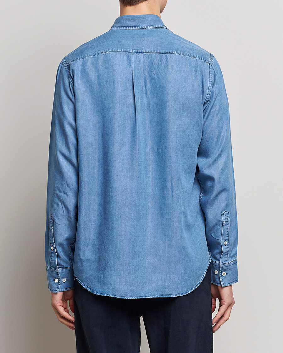Herren | Hemden | NN07 | Levon Tencel Denim Shirt Light Blue