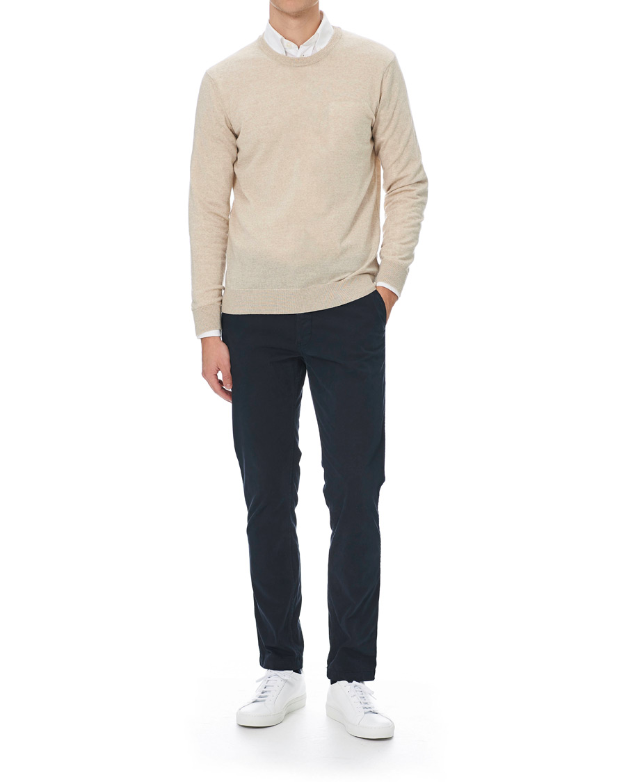 Herren | Pullover | NN07 | Ted Extra Fine Merino Crew Neck Pullover Light Khaki