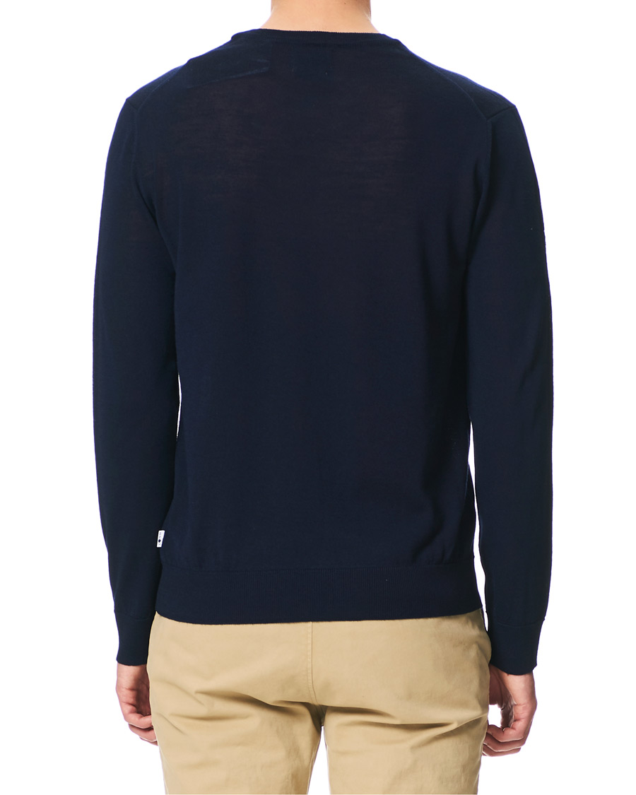 Herren | Pullover | NN07 | Ted Extra Fine Merino Crew Neck Pullover Navy Blue