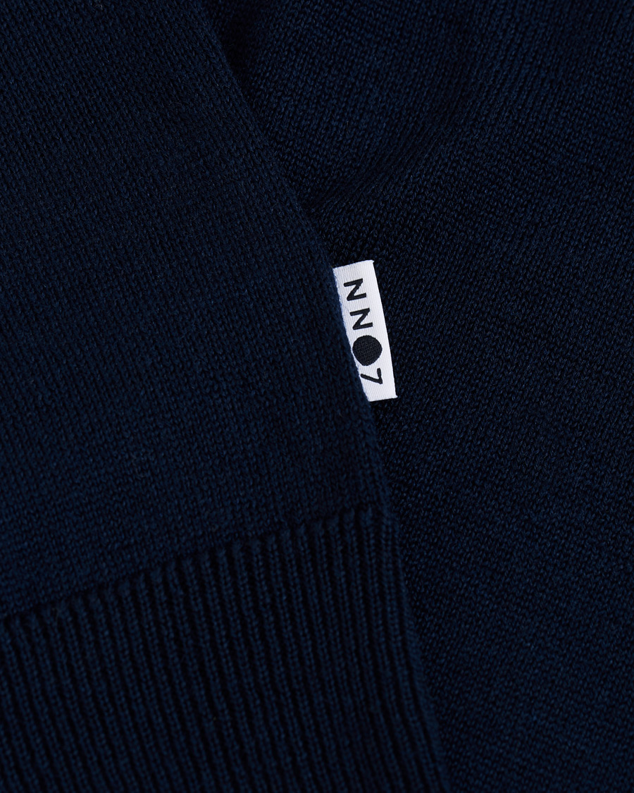 Herren | Pullover | NN07 | Ted Extra Fine Merino Crew Neck Pullover Navy Blue