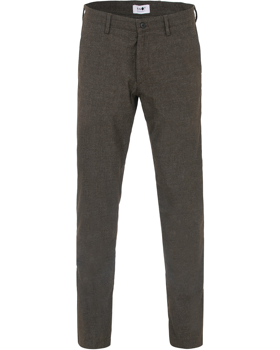 Herren | Hosen | NN07 | Karl Regular Fit Structure Stretch Chinos Brown