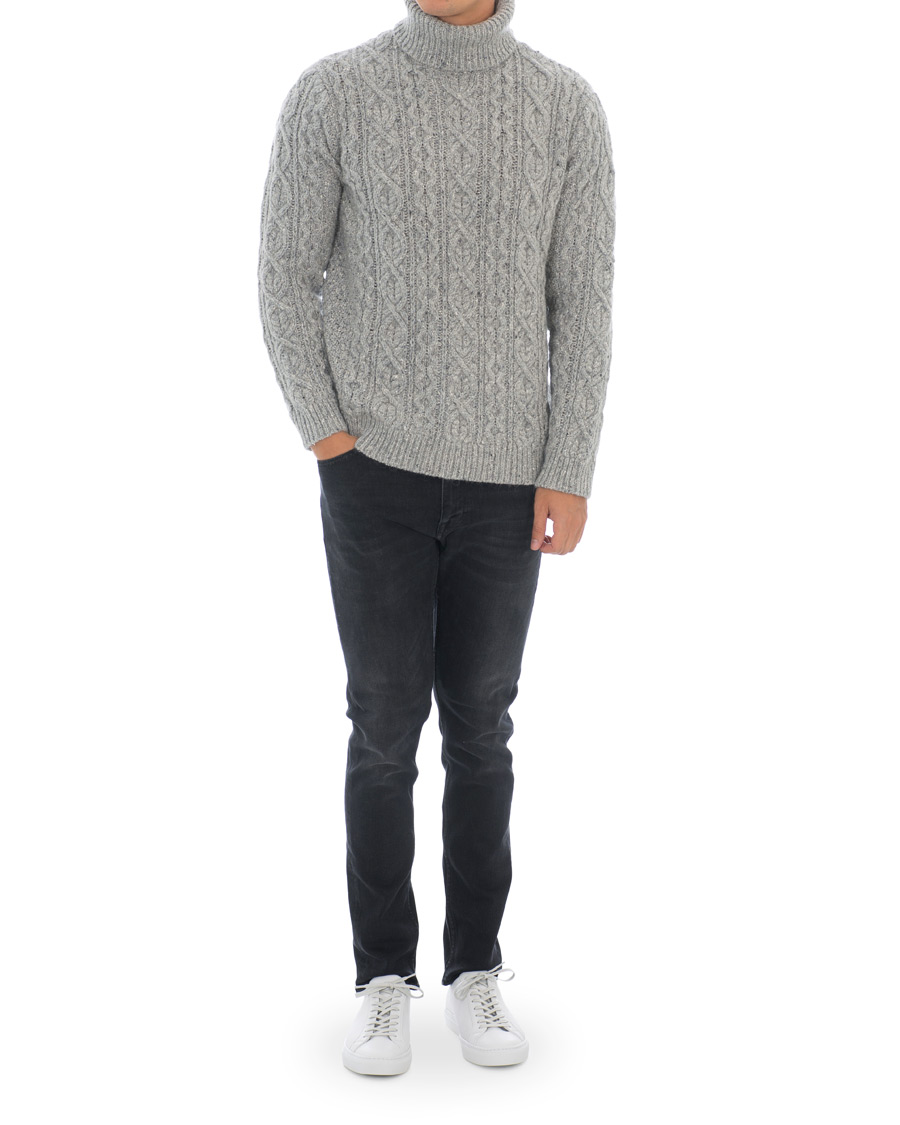 Herren | Pullover | NN07 | Bert Cable Rollneck Grey