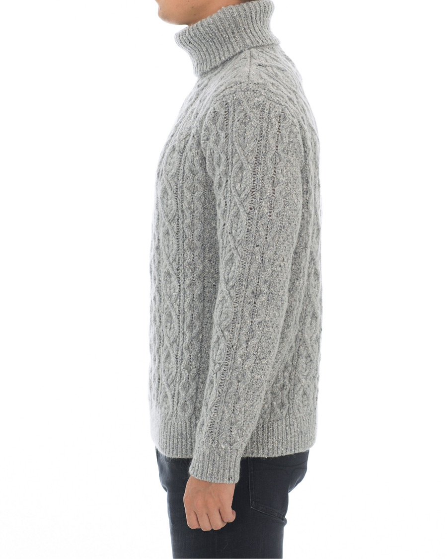 Herren | Pullover | NN07 | Bert Cable Rollneck Grey