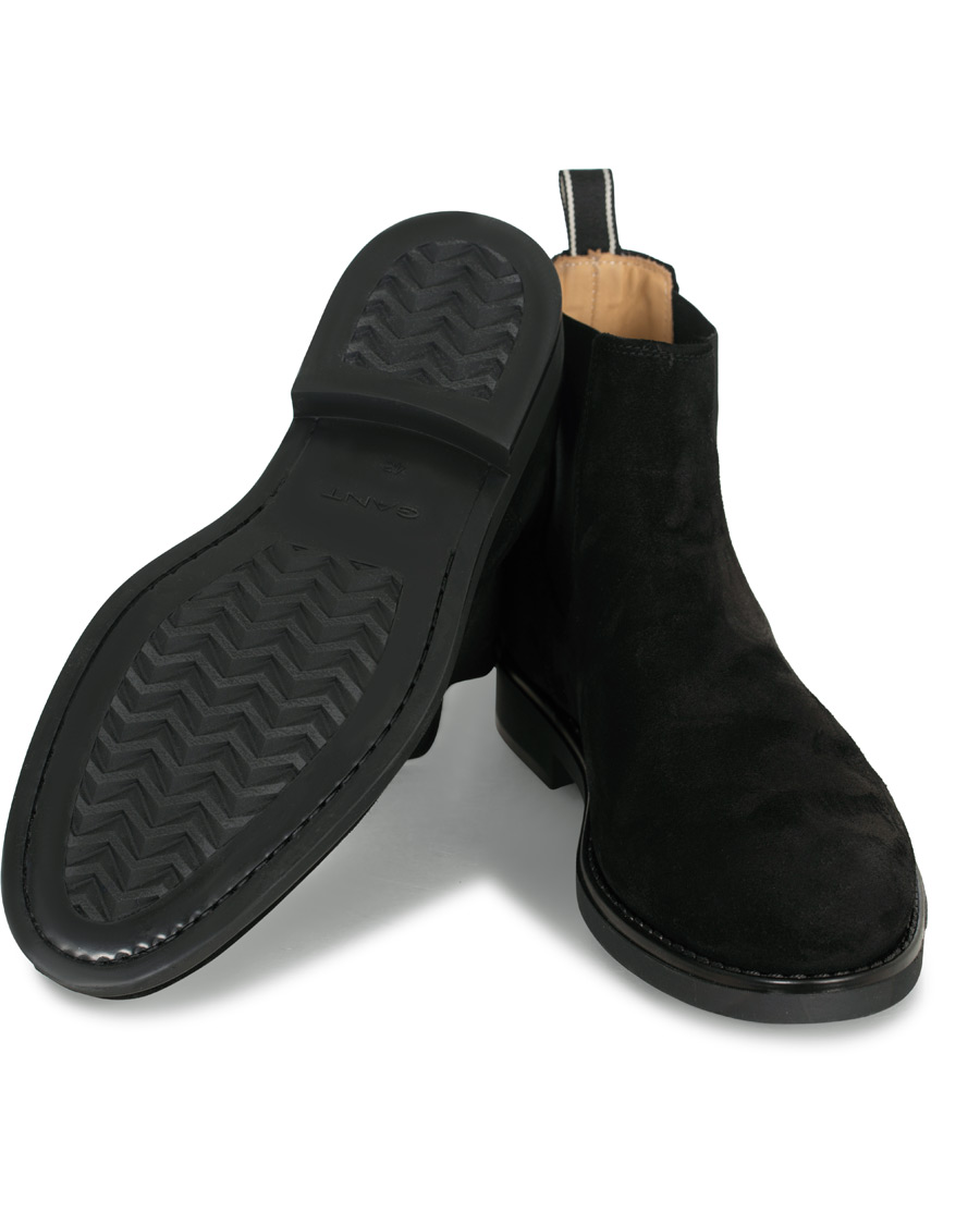 Herren | GANT Oscar Chelsea Boot Black Suede | GANT | Oscar Chelsea Boot Black Suede