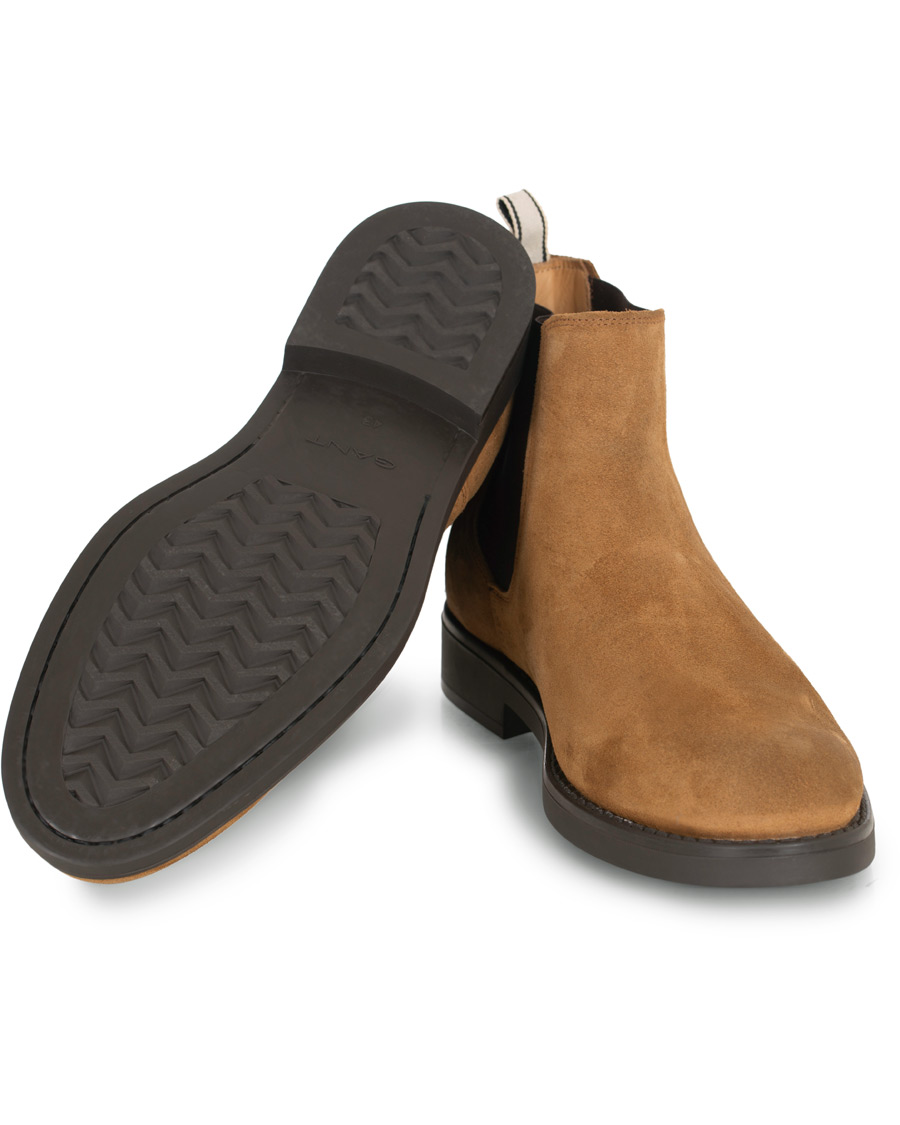 Herren | GANT Oscar Chelsea Boot Cognac Suede | GANT | Oscar Chelsea Boot Cognac Suede