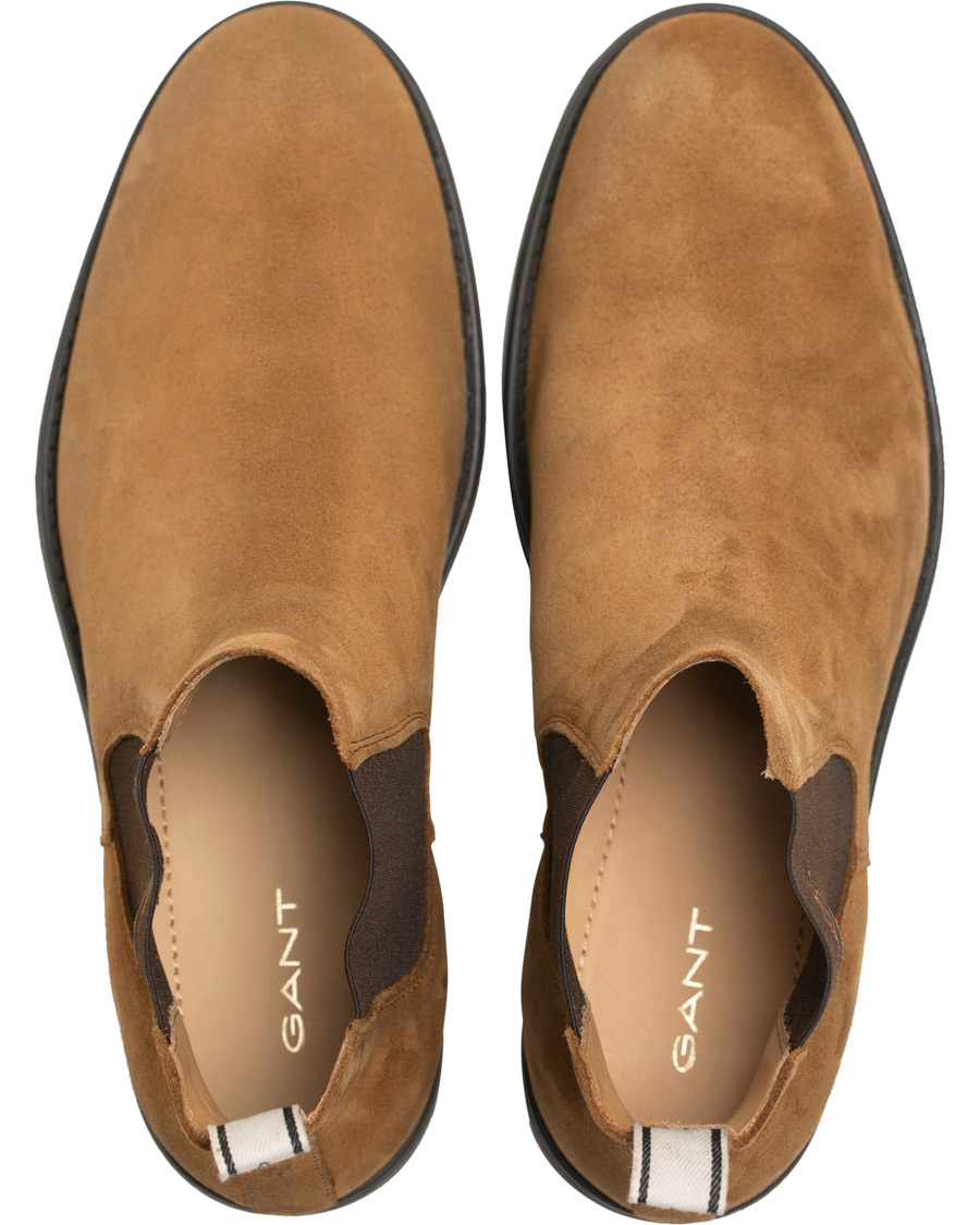 Herren | GANT Oscar Chelsea Boot Cognac Suede | GANT | Oscar Chelsea Boot Cognac Suede