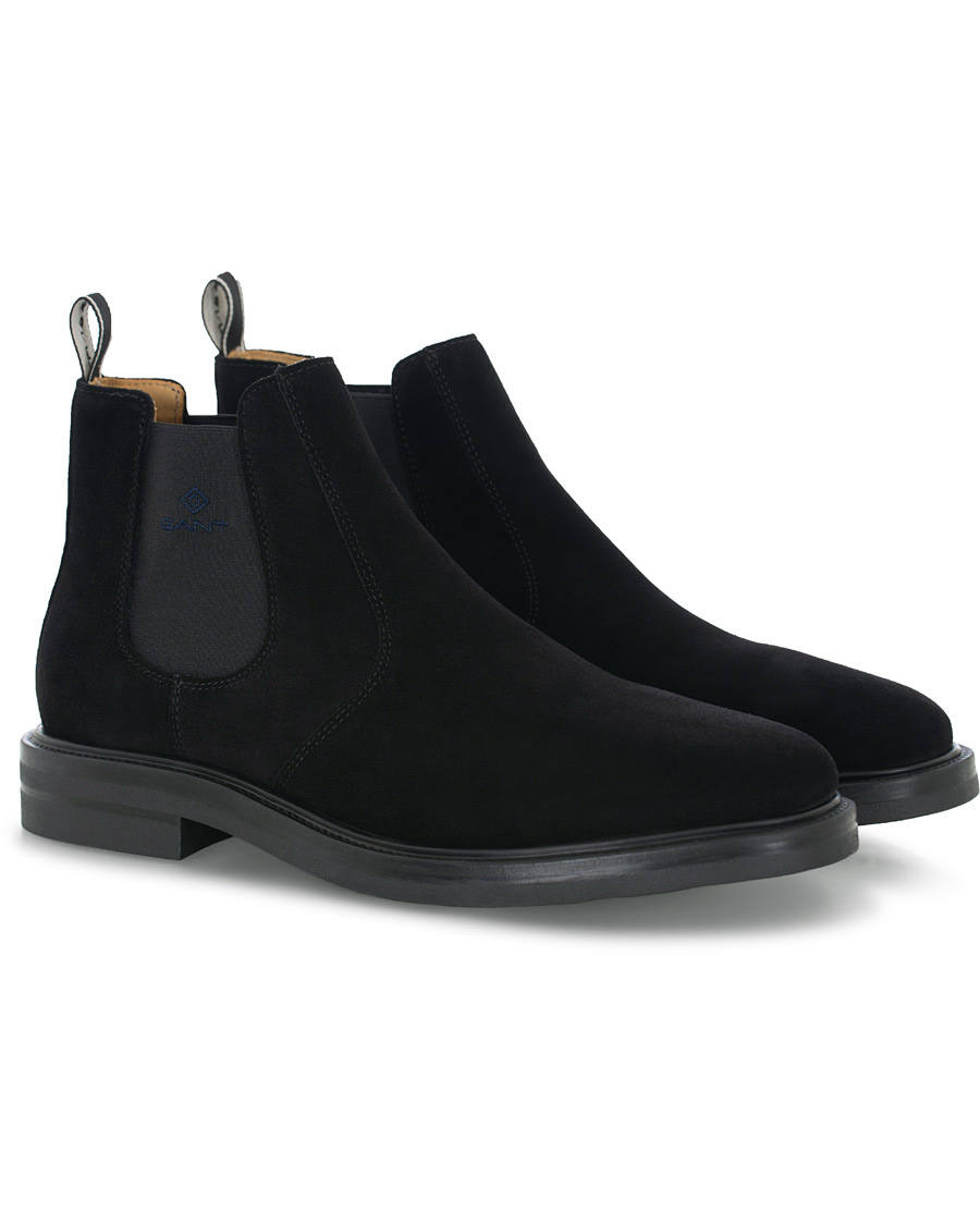 Herren | GANT Fargo Chelsea Boot Black Suede | GANT | Fargo Chelsea Boot Black Suede